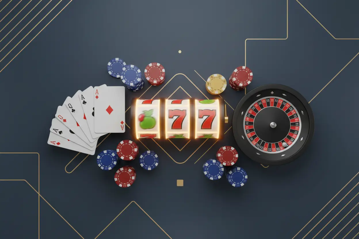 Olika typer av casinospel 2026 – slots, blackjack, roulette och casinomarker